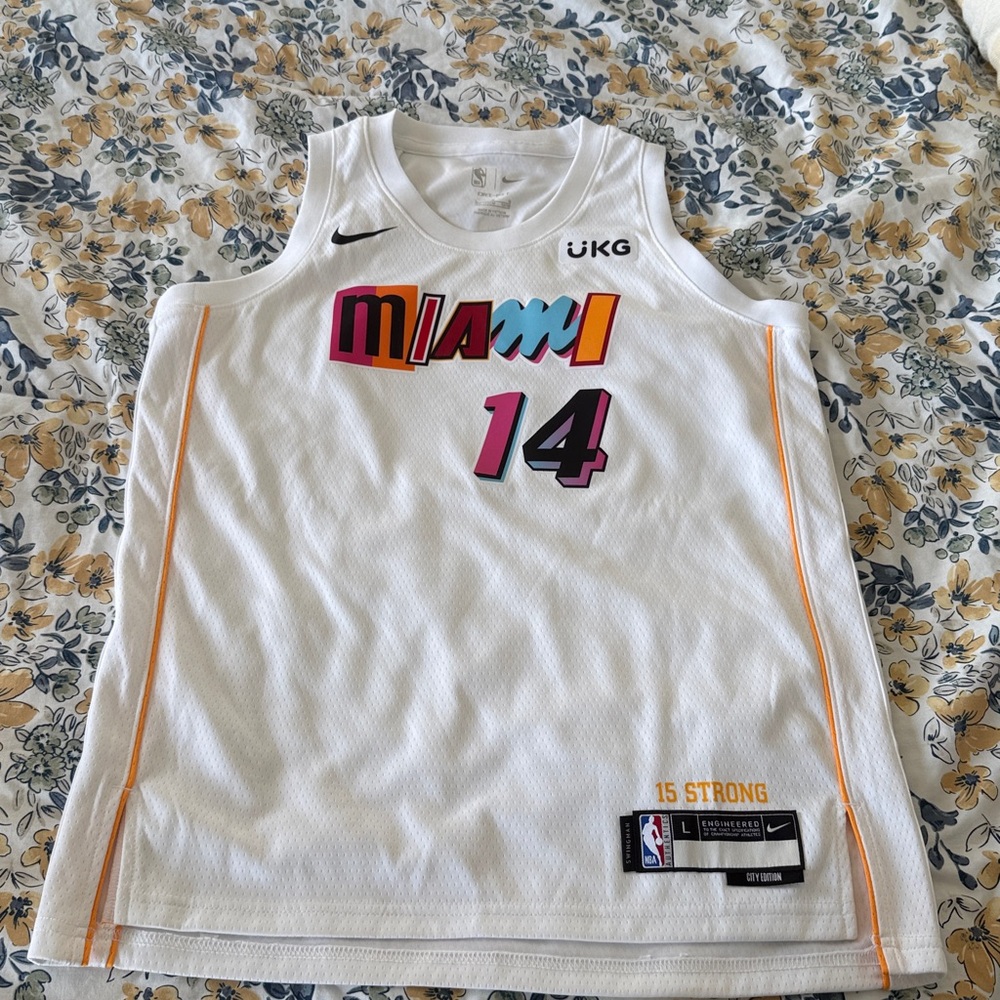Nike Miami White Basketball Jersey